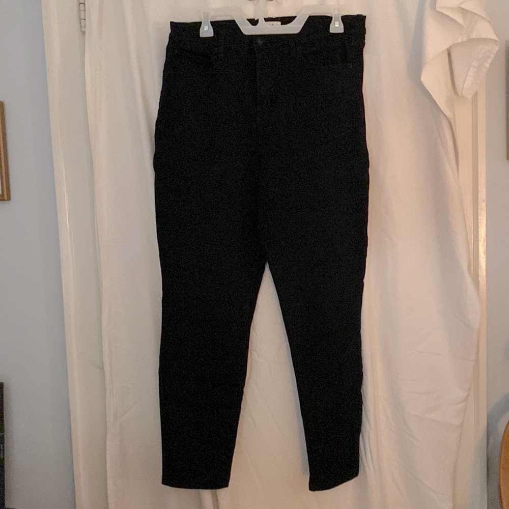 Nicole Miller Studio High Rise Black Skinny Jeans 16